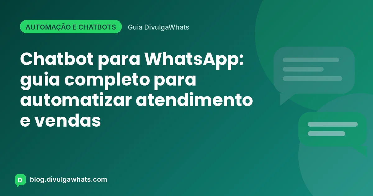 Ilustração de um robô atendente conversando com clientes pelo WhatsApp em um smartphone